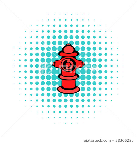 Fire hydrant icon, comics style Fire hydrant icon, comics style 38306283