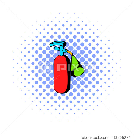 Fire extinguisher icon, comics style Fire extinguisher icon, comics style 38306285