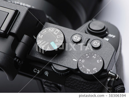 Mode dial, exposure control dial and shutter butto 38306394