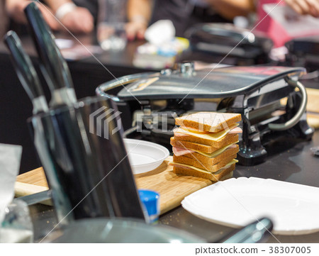 Sandwiches ready for cooking Sandwiches ready for cooking 38307005