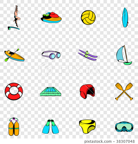 Water Sport set icons - Stock Illustration [38307048] - PIXTA
