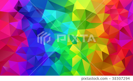 vector polygonal background rainbow spectrum vector polygonal background rainbow spectrum 38307294