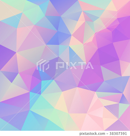 vector polygonal background cute hologram vector polygonal background cute hologram 38307391
