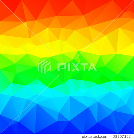 vector polygonal background highlight rainbow 38307392