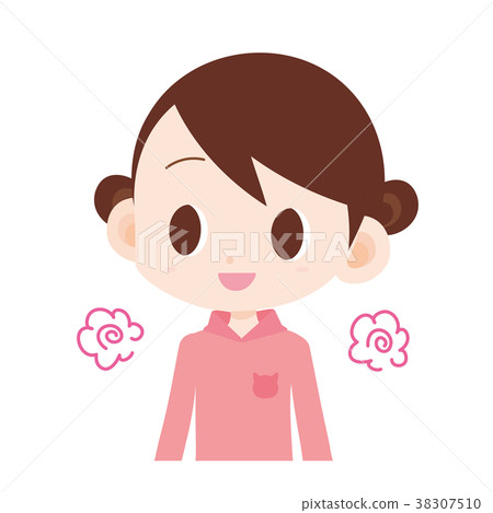 Girl upper body - Stock Illustration [38307510] - PIXTA