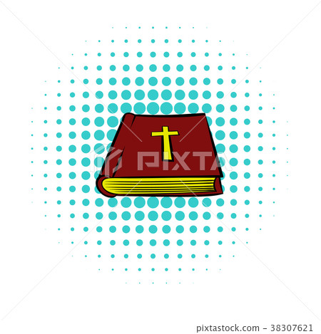 Bible book icon, comics style Bible book icon, comics style 38307621