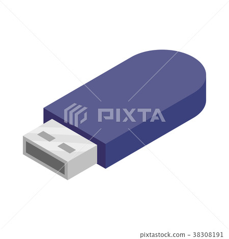 USB flash drive icon, cartoon style USB flash drive icon, cartoon style 38308191