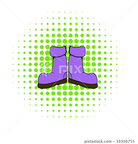 Rubber boots icon, comics style - Stock Illustration [38308755] - PIXTA