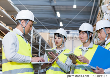 Factory, Logistics, Warehouse, Staff Factory, Logistics, Warehouse, Staff 38309314