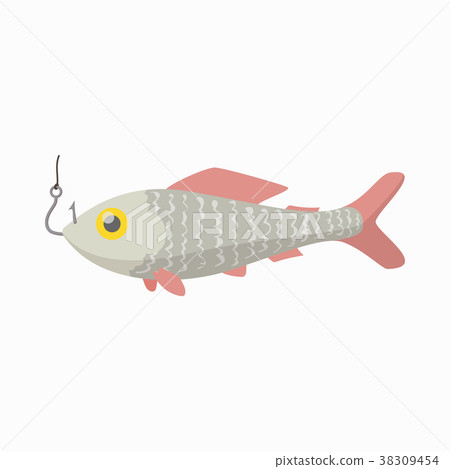 Fresh fish icon, cartoon style 38309454