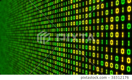 big data concept with binary code. glowing digital - Stock Illustration ...