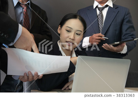 financial inspector analyze accounting plan report. businessman working with new startup project. internal auditor audit performance revenue. business meeting at office. financial inspector analyze accounting plan report. businessman working with new startup project. internal auditor audit performance revenue. business meeting at office. 38313363