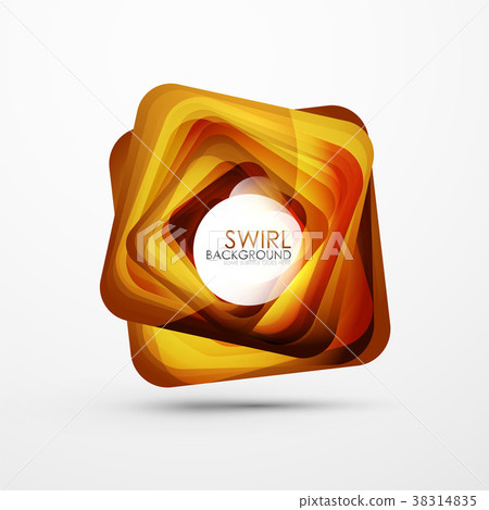Square swirl abstract banner - Stock Illustration [38314835] - PIXTA