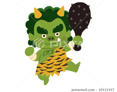 Cheerful green demon - Stock Illustration [38315457] - PIXTA