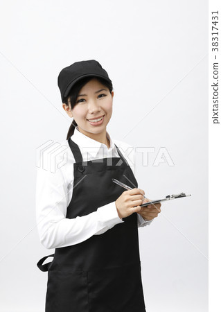 Cafe bakery staff clerk Cafe bakery staff clerk 38317431