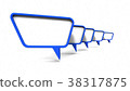 colorful dialog speech bubbles. 3D rendering 38317875