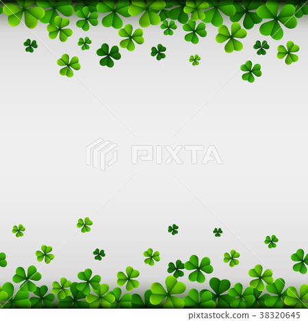 Happy Saint Patricks Day Background with clover le 38320645