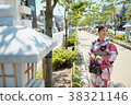 A woman in a yukata 38321146