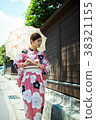 A woman in a yukata 38321155