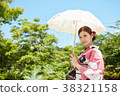 A woman in a yukata 38321158