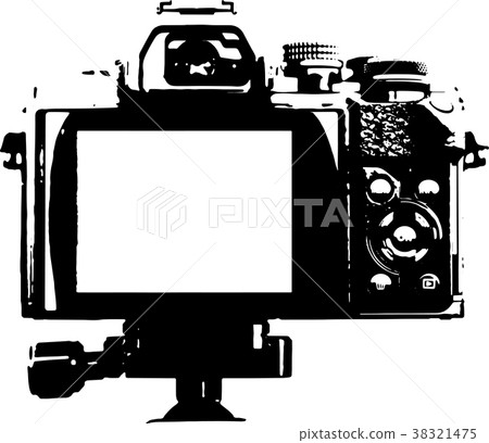 Back of a camera - Illustration Back of a camera - Illustration 38321475