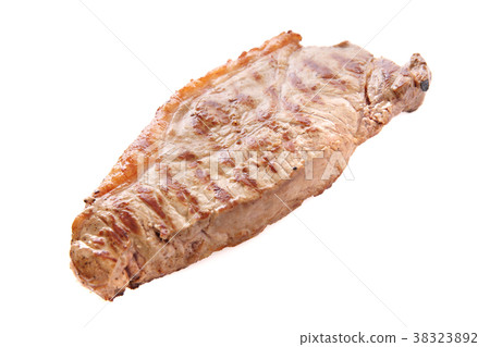 Fresh raw beef steak with pepper and rosemary  38323892