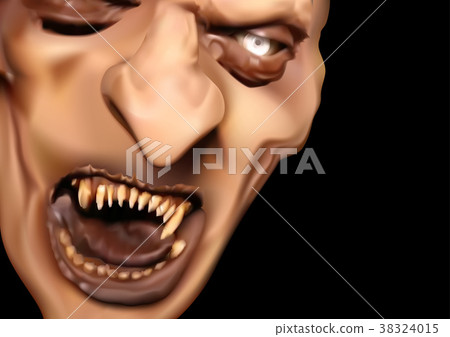 Satan Face with Scary Teeth Satan Face with Scary Teeth 38324015