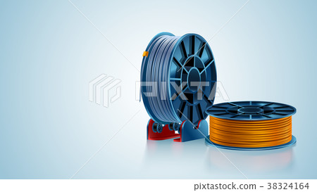 3d printing filament spool or coil on holder on 3d printing filament spool or coil on holder on 38324164