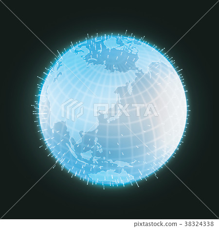 Earth graphic image (global network, internet, IT image) 38324338