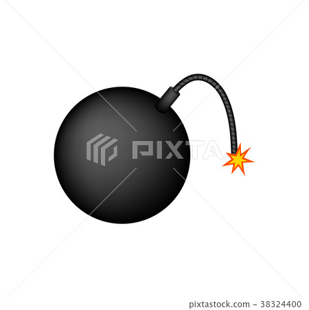 Bomb / dynamite / fuse line illustrations 38324400