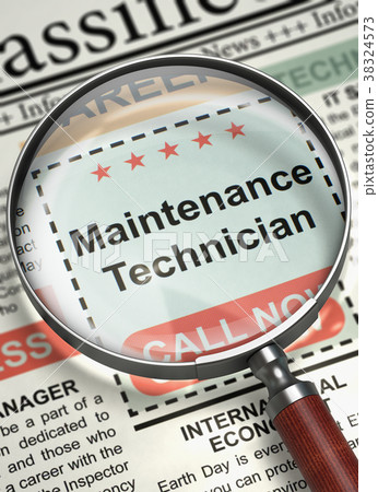 Maintenance Technician Wanted. 3D. Maintenance Technician Wanted. 3D. 38324573