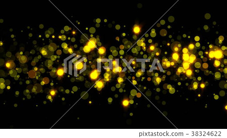 Abstract sparkling particles. 3d rendering gold 38324622