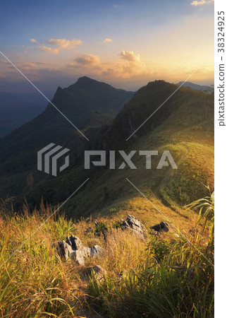 Doi pha tang hill in Chiang rai, Thailand 38324925