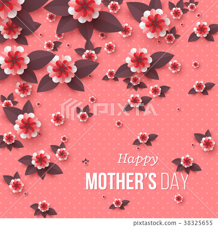 Happy Mother's day greeting card. 38325655