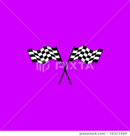 Crossed checkered flags Crossed checkered flags 38325894