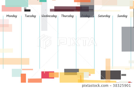 Weekly memo background illustration 38325901