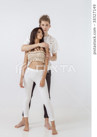 Interracial romantic couple in love Interracial romantic couple in love 38327149