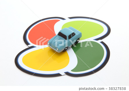 Elderly person mark and car Elderly person mark and car 38327838