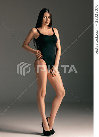 Fashion woman portrait. Beautiful teen model in a Fashion woman portrait. Beautiful teen model in a 38328076