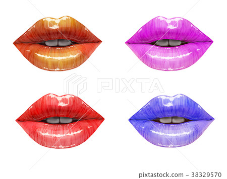 Colorful lips set Colorful lips set 38329570