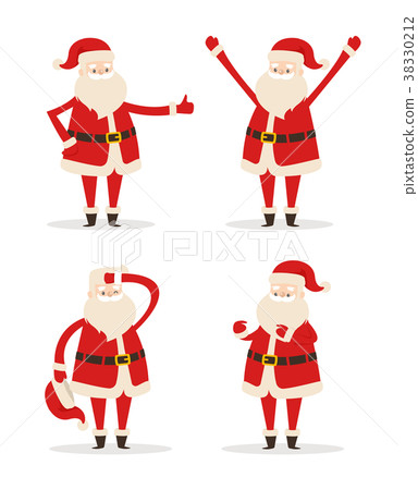 Happy Smiling Santa Claus Vector Illustration Happy Smiling Santa Claus Vector Illustration 38330212
