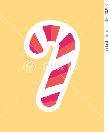 Candy Stick Stripped Dessert Vector Illustration Candy Stick Stripped Dessert Vector Illustration 38330298
