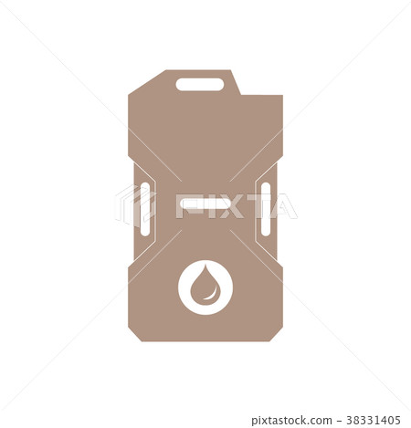 Stylized icon of the canister of gasoline 38331405