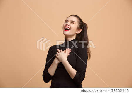 Winning success woman happy ecstatic celebrating 38332143