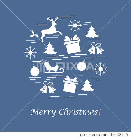 different new year and christmas symbols different new year and christmas symbols 38332335