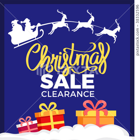 Christmas Sale Clearance Card Vector Illustration Christmas Sale Clearance Card Vector Illustration 38332596