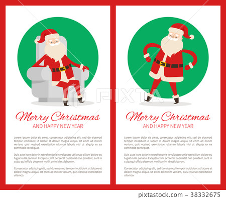 Merry Christmas Happy New Year Santa Congrats Merry Christmas Happy New Year Santa Congrats 38332675