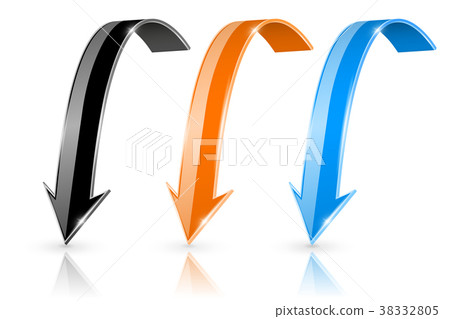 DOWN arrows. Web 3d shiny icons DOWN arrows. Web 3d shiny icons 38332805