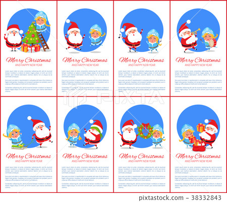 Merry Christmas Poster, Text Vector Illustration Merry Christmas Poster, Text Vector Illustration 38332843