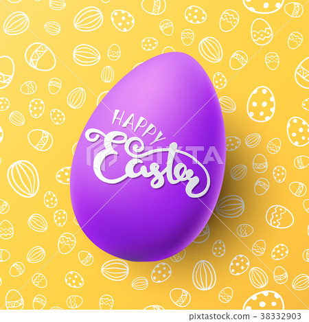 Easter vector illustration with egg Easter vector illustration with egg 38332903